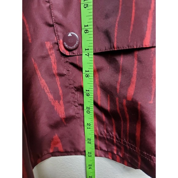 ADIDAS Stella McCartney Run Nylon Active Top Women's Size 36 Small Wine Red - Picture 8 of 9
